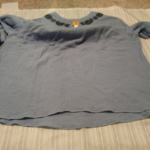 🌴 Ruby Rd. Blue Tunic 3X - Picture 7 of 8